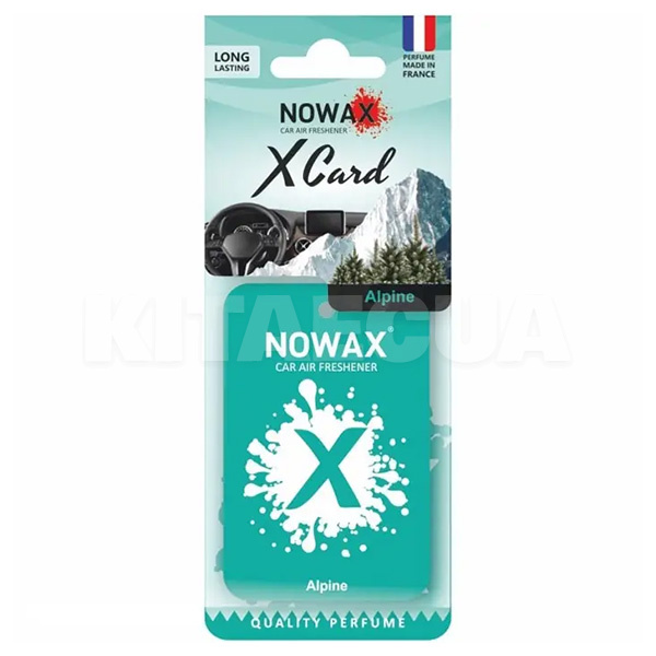 Ароматизатор "альпы" X CARD Alpine NOWAX (NX07533)