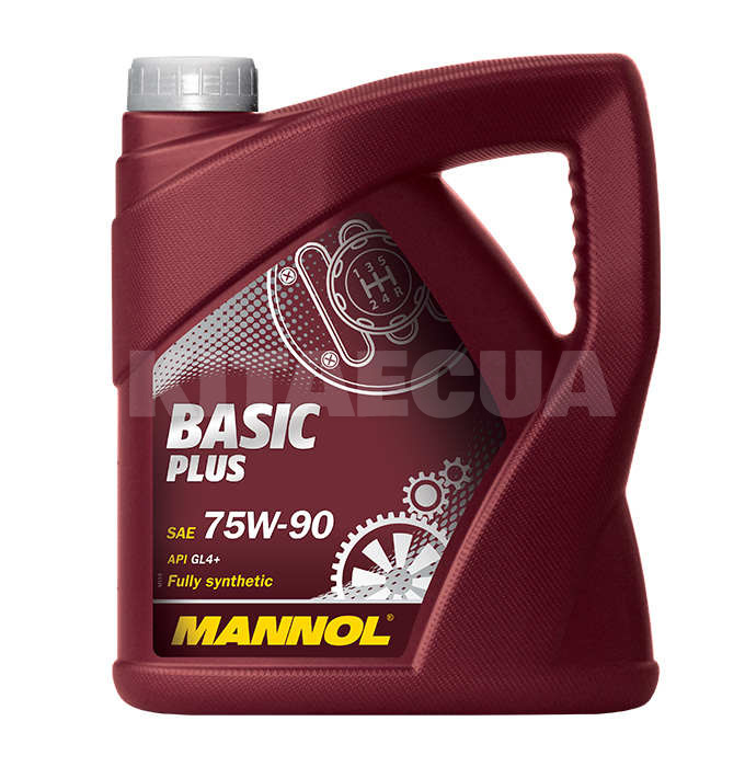 Масло трансмиссионное синтетическое 4л 75W-90 Basic Plus Mannol (MN8108-4) - 2