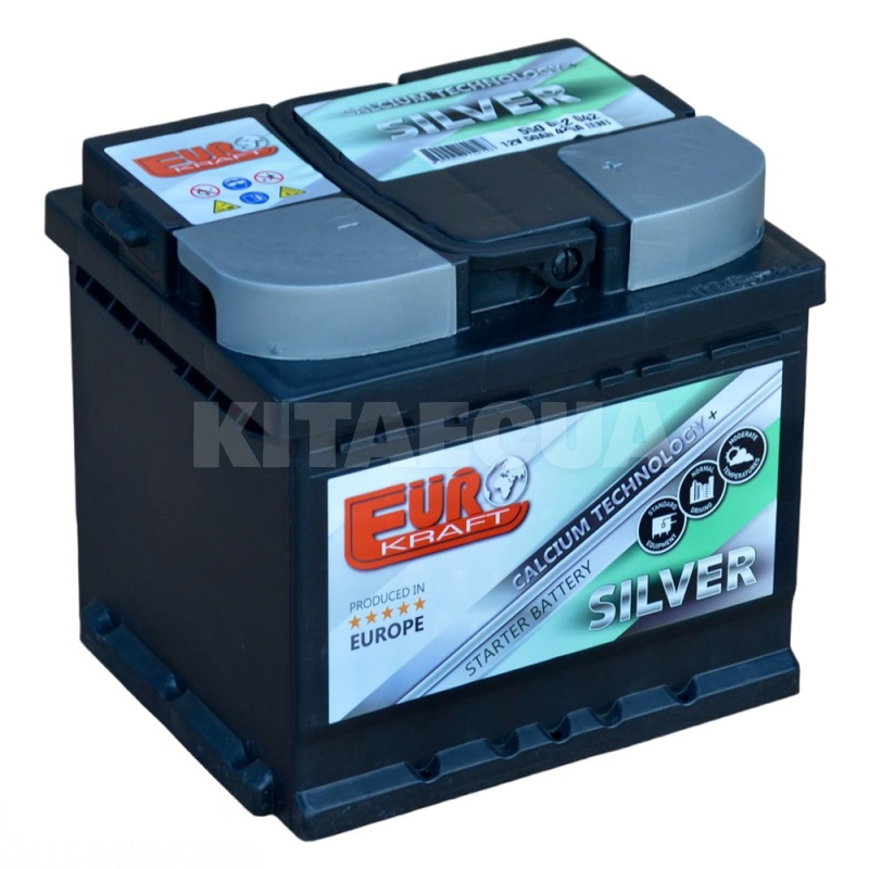 Аккумулятор автомобильный 50Ач 420А "+" справа EUROKRAFT (550 82 04)