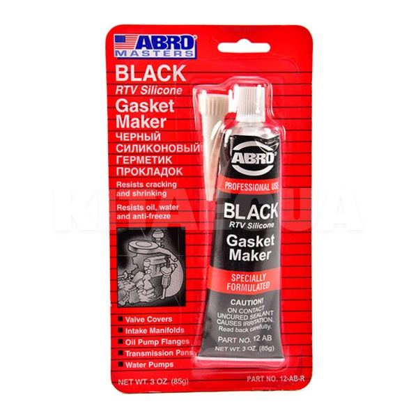 Герметик автомобильный формирователь прокладок 85г Black Gasket Maker (China) черный ABRO (12-AB CH)