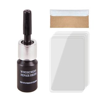 Клей 2мл полимерный для ремонта стекла автомобиля (с лезвием и пленками) 