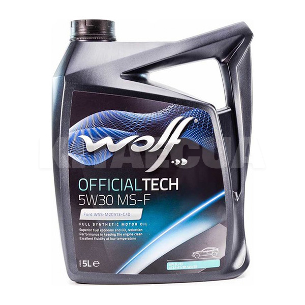 Масло моторное синтетическое 5л 5W-30 Officialtech MS-F WOLF (8308819)