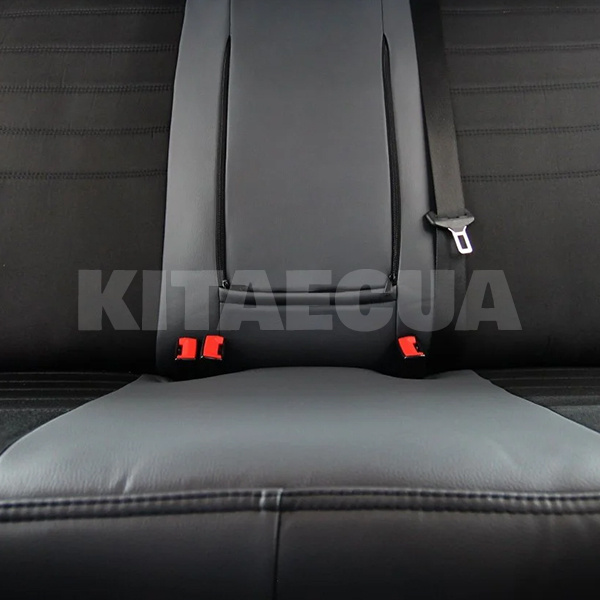 Чехлы на сиденья авто Nissan Leaf (2018) черные EMC-Elegant (908-Eco Classic 2020) - 3