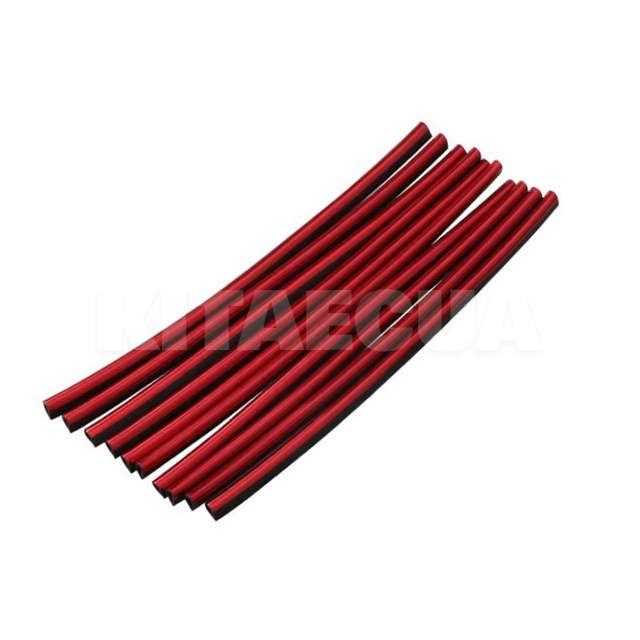 Накладка U-образная молдинговая на выход кондиционера красная 20см (10шт.) (U-Shape-Moulding-Red)