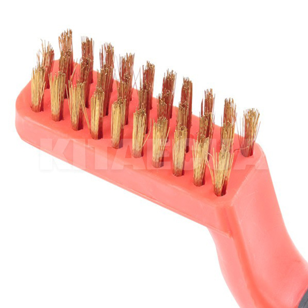 Щітка з металу 3-рядна сталева з пластиковою ручкою YATO (YT-6343) - 2