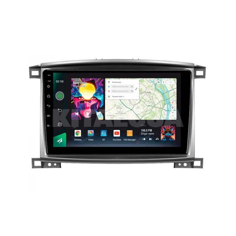 Штатна магнітола PRO 10464 4+64 Gb 10 Toyota Land Cruiser LC 100-B 2002-2007 (B) SIGMA4car (40187) - 2