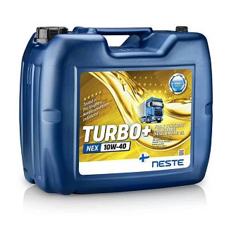 Масло моторное синтетическое 20л 10W-40 Turbo+ NEX NESTE