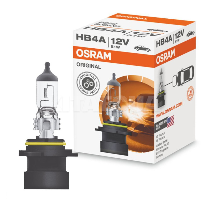 Галогенна лампа HB4A 51W 12V Osram (9006XS-FS) - 2