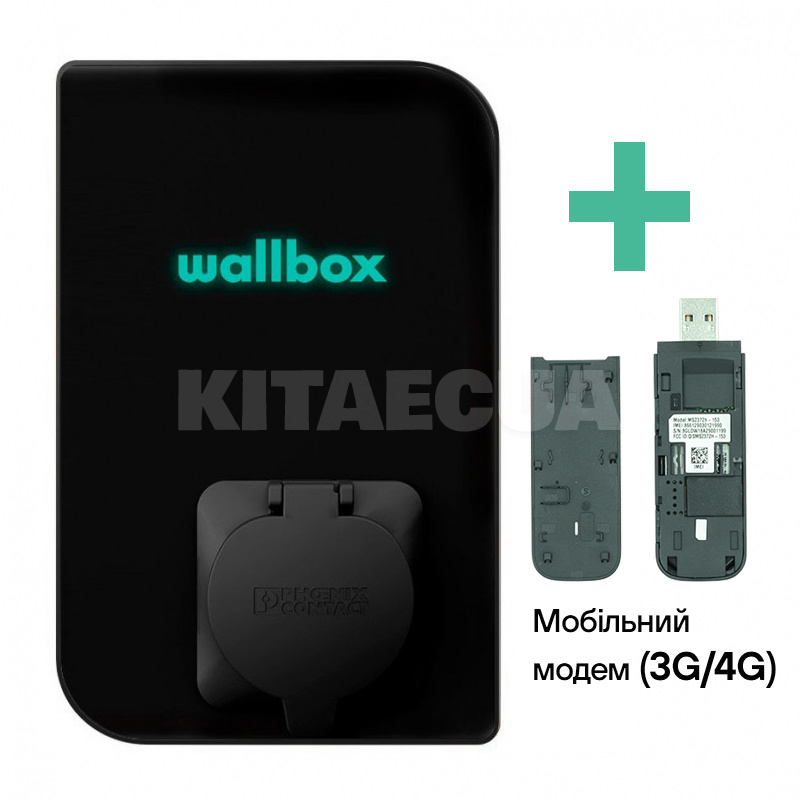 Зарядка для электромобиля Type 2 22 кВт 32А 3-фази Copper SB черная Wallbox (CPB1-S-2-4-8-002-B) - 8