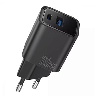 Зарядное устройство 20W Type-C+USB Silicone Power чорное PROOVE