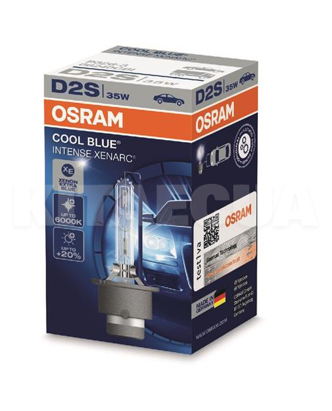 Ксенонова Лампа 85V 35W D2S Cool Blue +20% Osram (OS 66240 CBI)