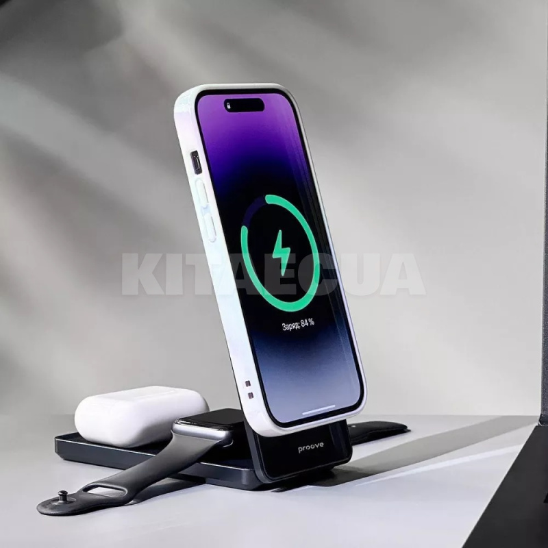 Бездротовий зарядний пристрій 3in1 Metal Edge PROOVE (508780011) - 5