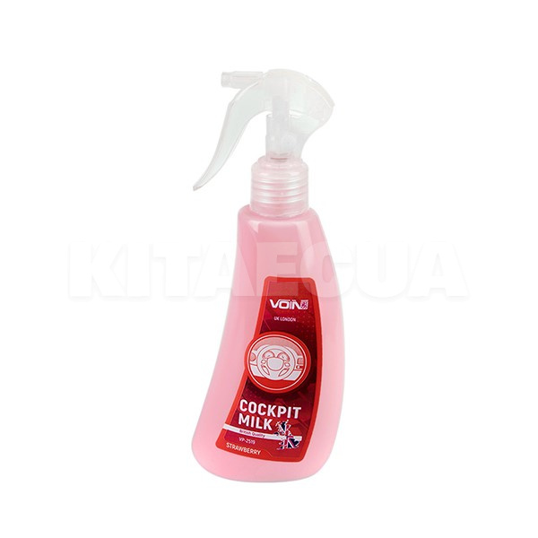 Полироль для пластика и винила "клубника" 250мл Cokpit Milk Strawberry VOIN (VP - 2519)