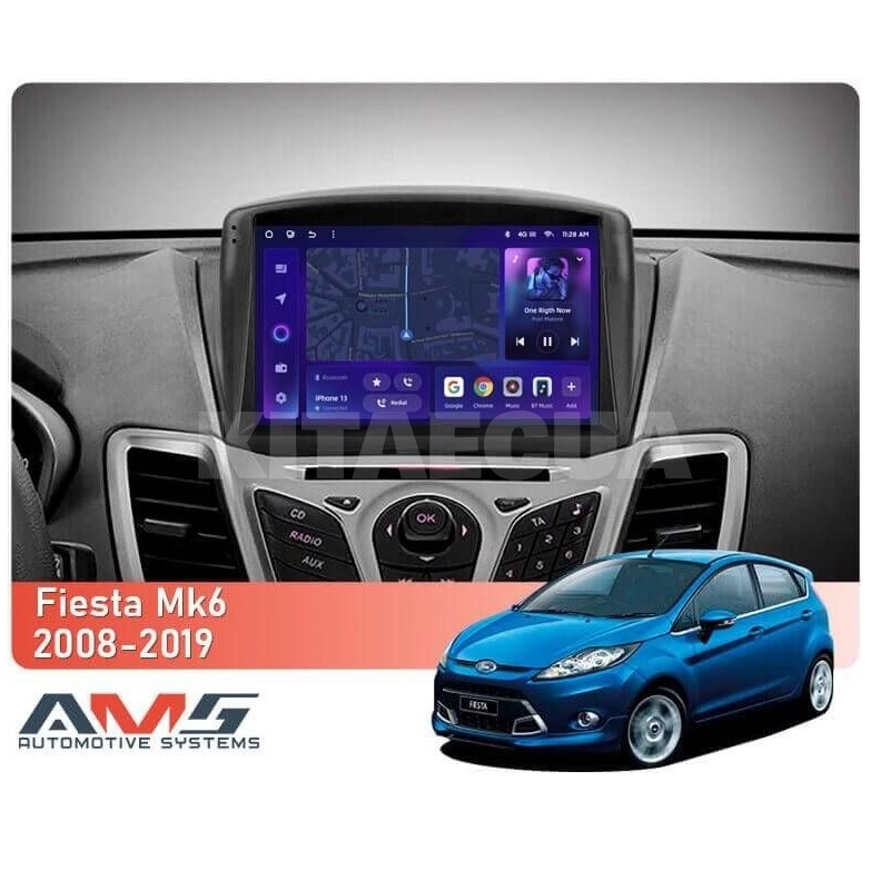 Штатная магнитола MOSS M3 4+32 ГБ 9" Ford Fiesta Mk 6 2008-2012 (F2 A) AMS (49874) - 2