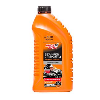 Автошампунь 19-027E Shampoo With Wax 1.3л концентрат с воском c ароматом апельсина MOJE AUTO