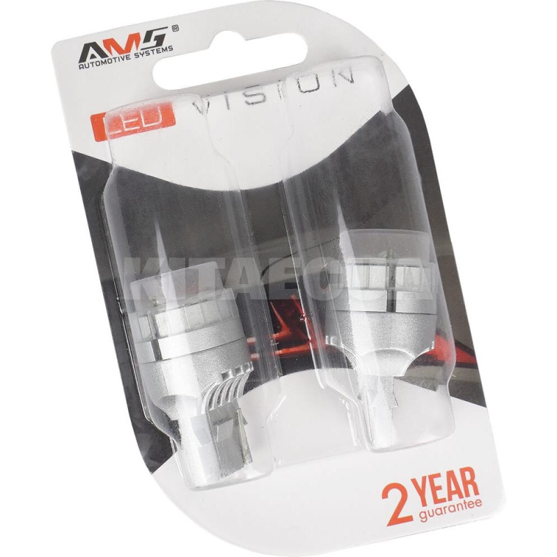 Светодиодная лампа V8 12V W21W 1300K (компл.) AMS (41270) - 7