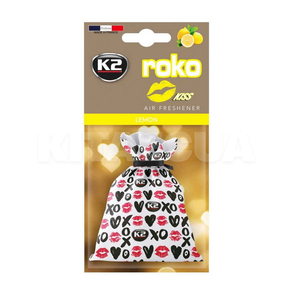 Ароматизатор "лимон" 25г Vinc мешочек с гранулами Roko Kiss Lemon K2 (V825K)