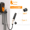 Перехідник 22 квт 32А 3-фази TYPE 2 (станція) - GB/T AC (китайське авто) FEYREE на HONDA e:NS1 (P-T2GBT3)