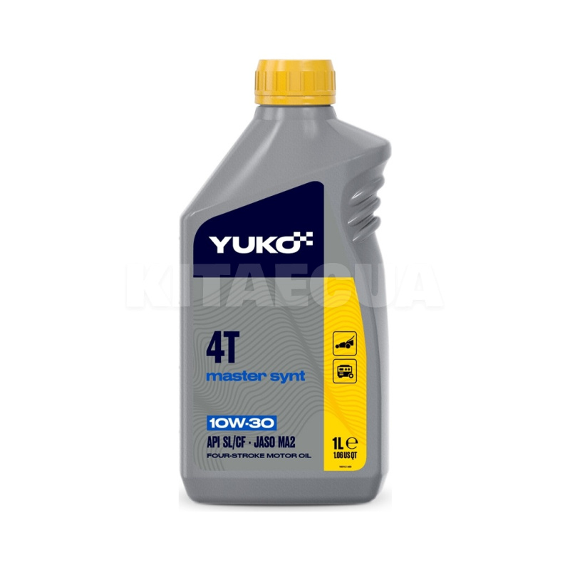 Масло моторне Напівсинтетичне 1л 10W-30 Master 4-х тактне Yuko (4820070240450)