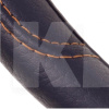 Чохол на кермо XXL (43-45 см) чорний прошитий коричневий ниткою VITOL (16113XXL)