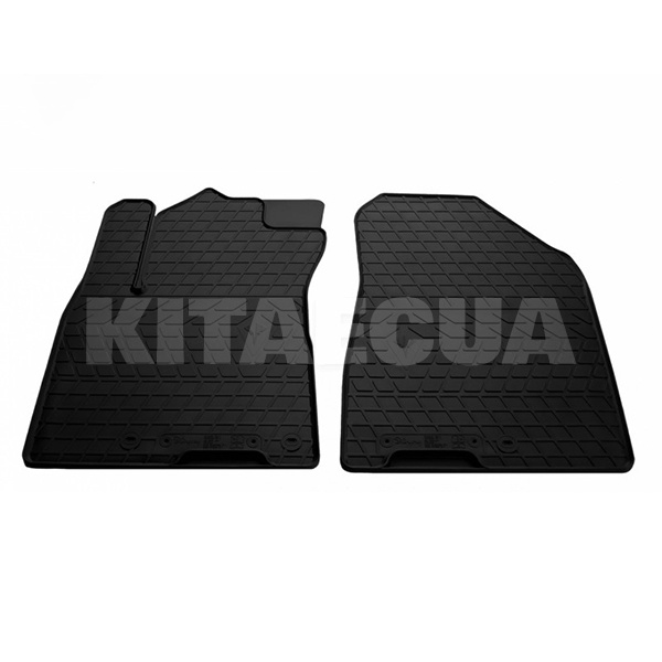 Резиновые коврики передние Kia Niro (2016-н.в.) HK клипсы Stingray (1010082)