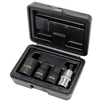 Набор головок 5-гранных CrV 1/2" 4шт. YATO