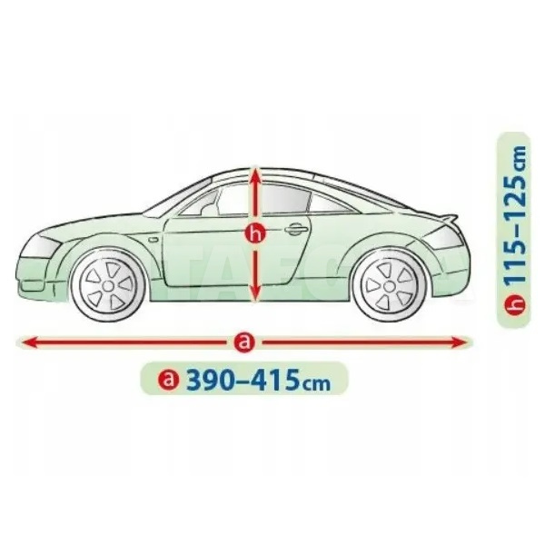 Тент на авто Mobile Garage M 415х148х125 см седан Kegel-Blazusiak (5-4141-248-3020) - 3
