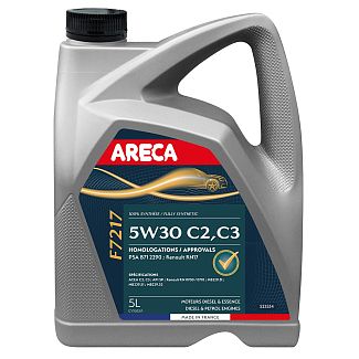 Масло моторное синтетическое 5л 5W-30 F7217 ARECA