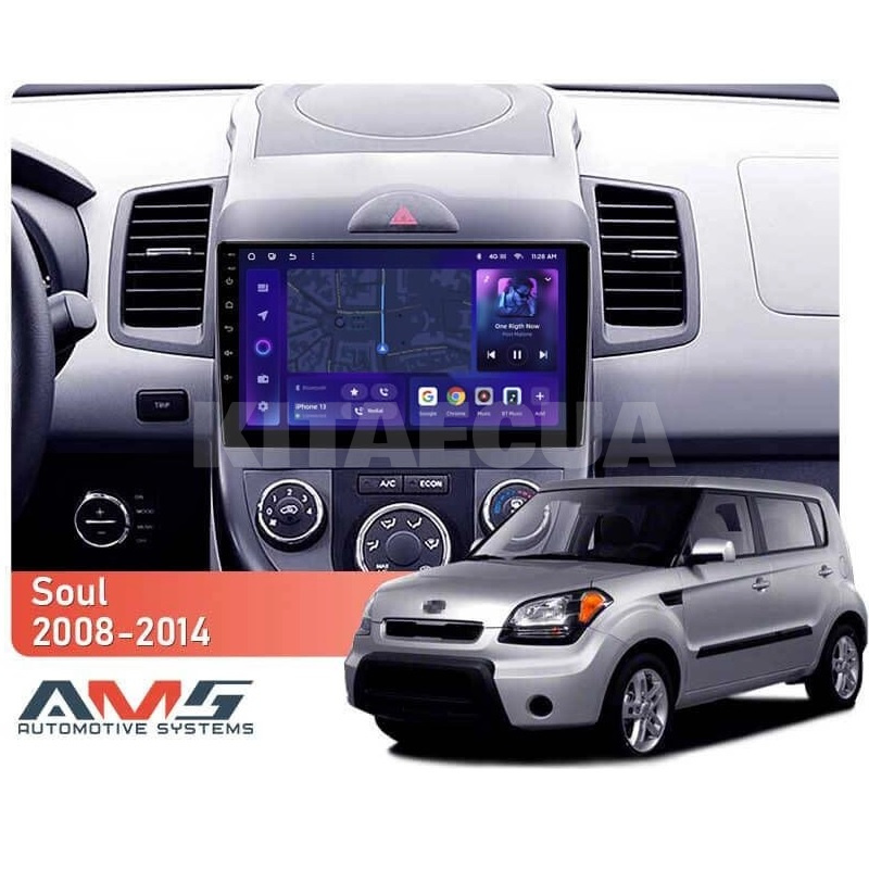 Штатна магнітола MOSS M3 4+32 ГБ 9" Kia Soul 1 2008-2014 AMS (50074) - 2