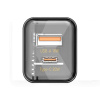 Зарядний пристрій Fast Charge 20W + Quick Charge 3.0 USB. Type-C PD чорний прозорий Xinrui A49 Proda (PD-A49-BK)