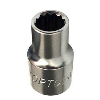 Головка торцевая 12-гранная 14 мм 1/2" 38 мм TOPTUL