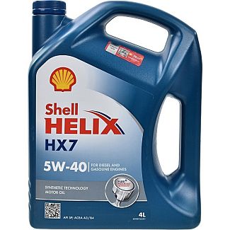 Масло моторное полусинтетическое 4л 5W-40 Helix HX7 SHELL