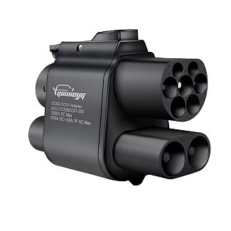 Переходник 7.4 кВт 32А + 500 кВт 500А AC DC CCS2 - CCS1 Guwieyg GUWIEYG