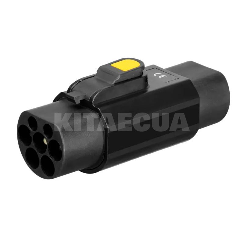 Переходник 7.4 кВт 32А 1-фаза Type 2 (станция) - GB/T AC (китайское авто) с фиксатором OLINK (АС Адаптер Type 2 - Type GBT з фіксатором (1Ф))