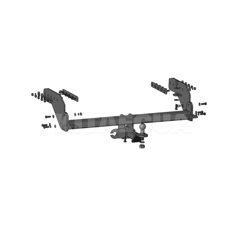 Фаркоп знімний Mitsubishi L200 5 (2018-н.в.) під американський квадрат Автопроставка (2003-50-3)