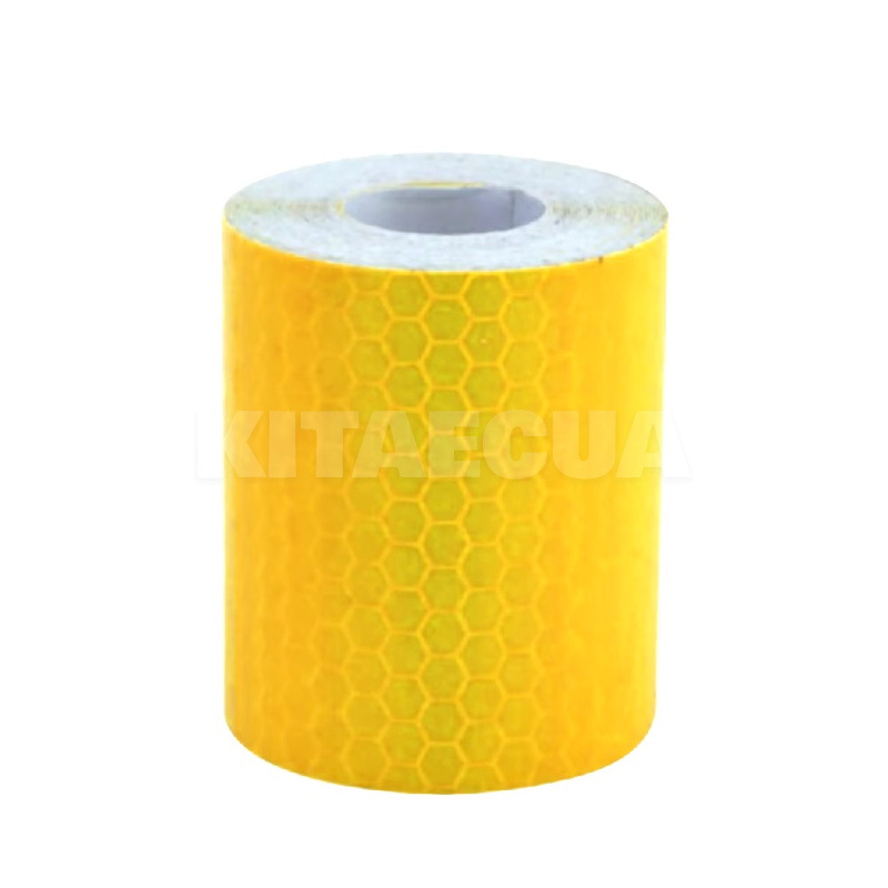 Стрічка світловідбивна для автомобіля 5см х 1м жовта (Tape-Safety-yellow-5cmx100cm)