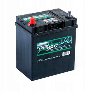 Акумулятор автомобільний 35Ач 300А "+" зліва GIGAWATT