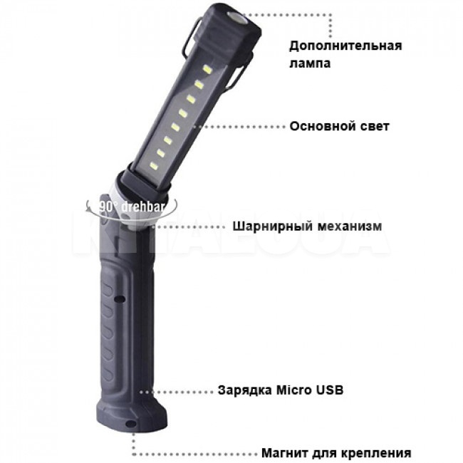 Ліхтар світлодіодний з магнітом SMD-LED PROTESTER (SMD-LED) - 4
