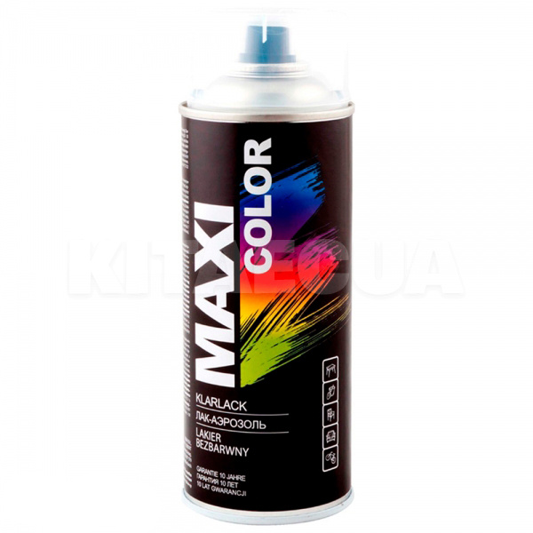 Лак глянцевый 0.4л однокомпонентный бесцветный MAXI COLOR (MX0005)