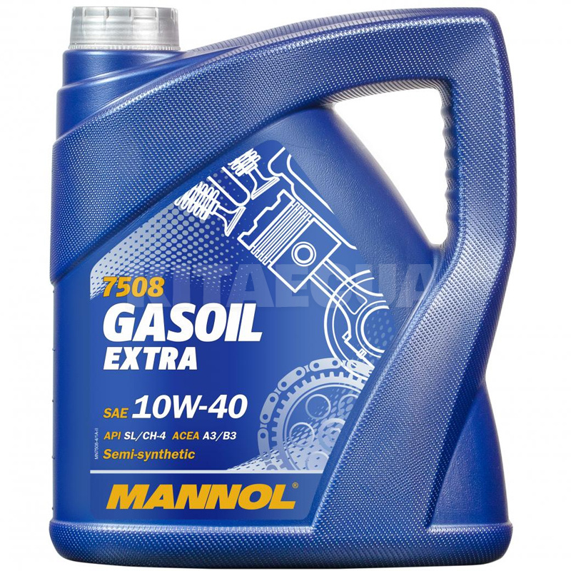 Масло моторное полусинтетическое 4л 10W-40 Gasoil Extra Mannol (MN7508-4)