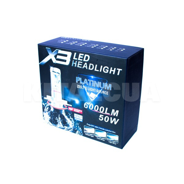 LED лампа для авто Platinum H1 P14.5s 50W 6000K (комплект) AllLight (00-00007841)