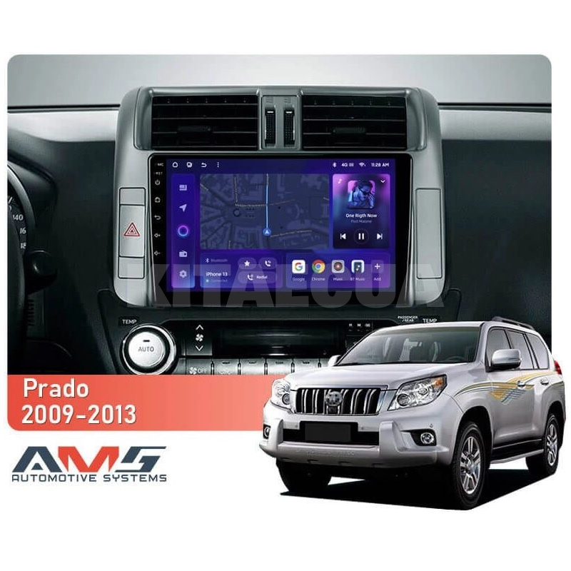 Штатна магнітола MOSS M3 4+32 ГБ 9" Toyota Land Cruiser Prado 150 2009-2013 (A) AMS (50717) - 2