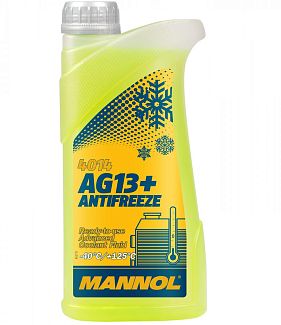 Антифриз желтый 1л AG13+ -40°C Advanced Mannol
