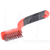 Щітка з металу 3-рядна нержавіюча сталь з пластиковою ручкою YATO (YT-6337)