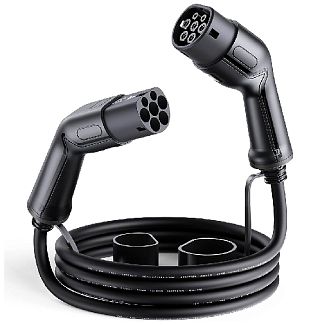 Зарядний кабель для електромобіля 22 кВт 32А 3-фази 7м TYPE 2 (станція) - Type 2 (європейське авто) Octa Energy