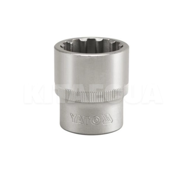 Головка торцевая SPLINE 19 мм 1/2" 38 мм YATO (YT-1471)