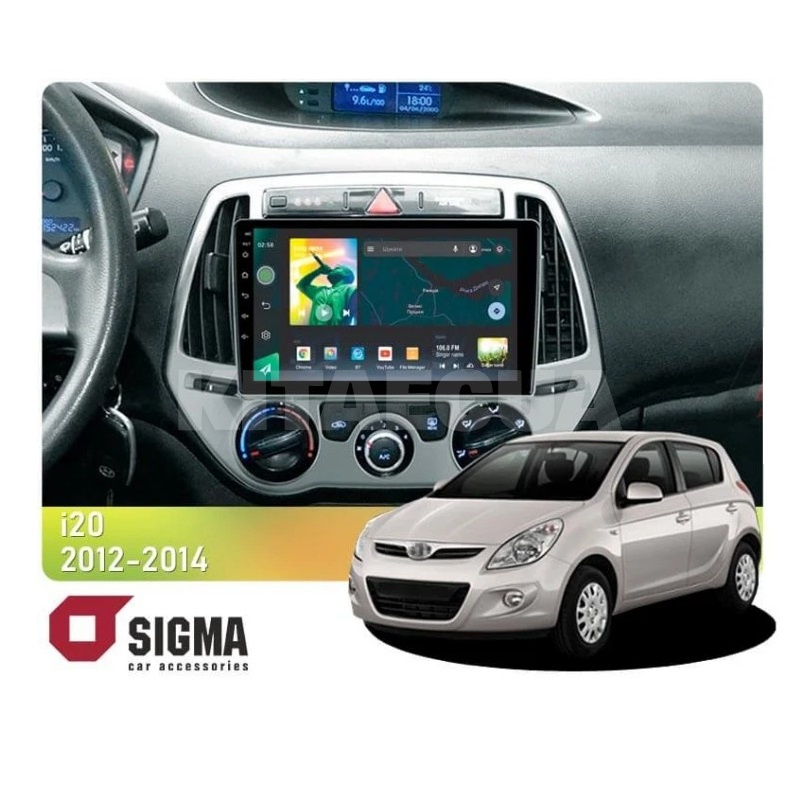 Штатна магнітола X9232 2+32 Gb 9" Hyundai i20 2 2012-2014 SIGMA4car (33384)