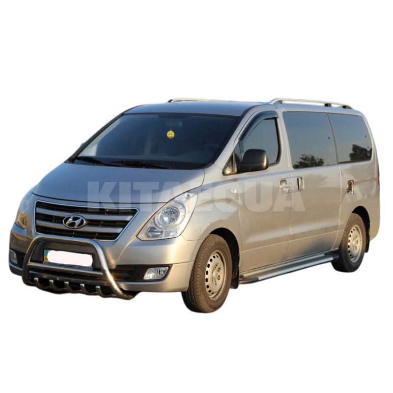 Кенгурятник WT003 Hyundai H-1 2008-2020 нержавеющая сталь CAN (dug647933) - 2