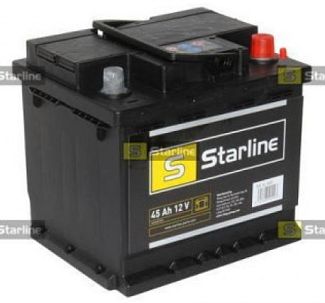 Аккумулятор автомобильный 45Ач 400А "+" справа STARLINE