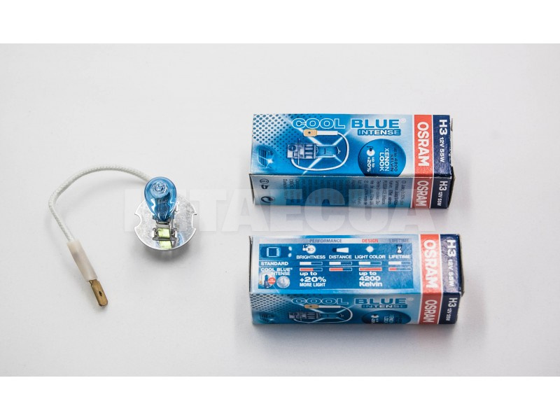 Галогенна лампа H3 55W 12V Cool Blue +20% Osram (OSR64151CBI) - 3